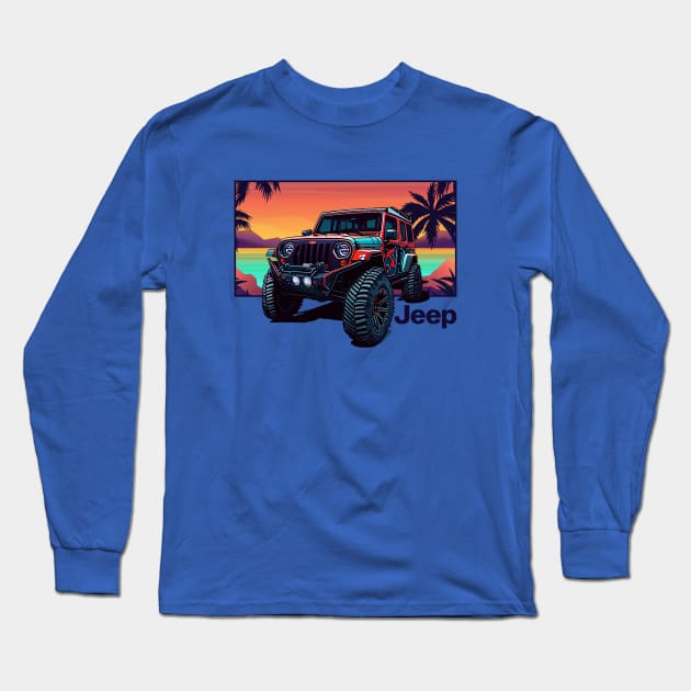 Jeep Rubicorn! Long Sleeve T-Shirt by Pittih